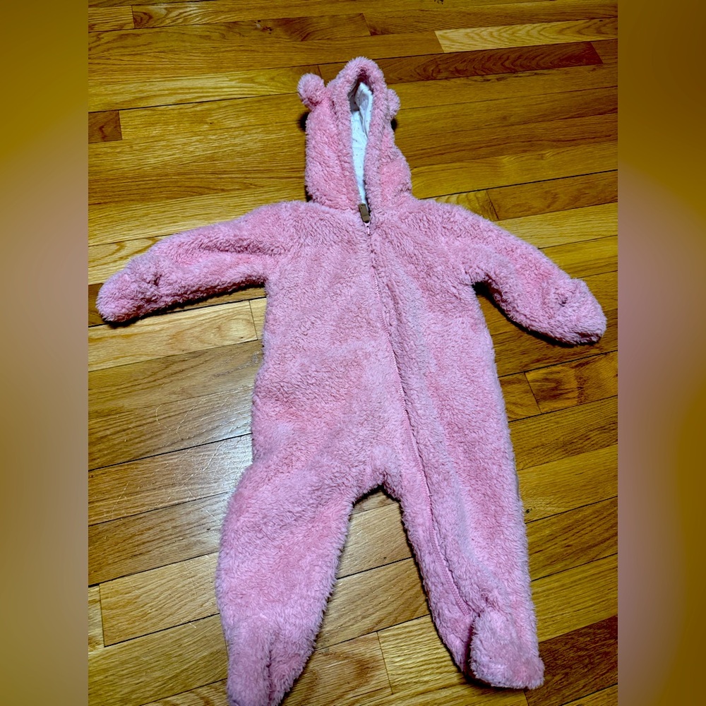 Carters pink baby bunting 3-6 months